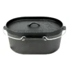 Valhal Outdoor Dutch Oven Ovaal 7.9 Quarts/ 9 Liter Met Grillplaat Zonder Pootjes -Barbecue Gereedschap Winkel image 1255