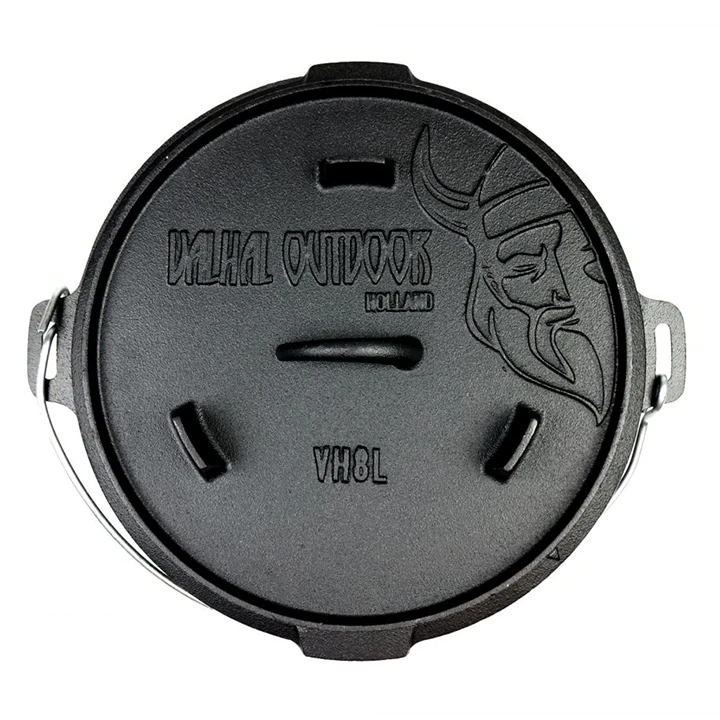 Valhal Outdoor Dutch Oven 8 Quarts / 8 Liter Met Pootjes 3 Valhal Outdoor Dutch Oven 8 Quarts / 8 Liter Met Pootjes
