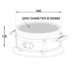 Yakiniku Ronde Shichirin Teppanyaki- & Hibachi Grill -Barbecue Gereedschap Winkel image 131