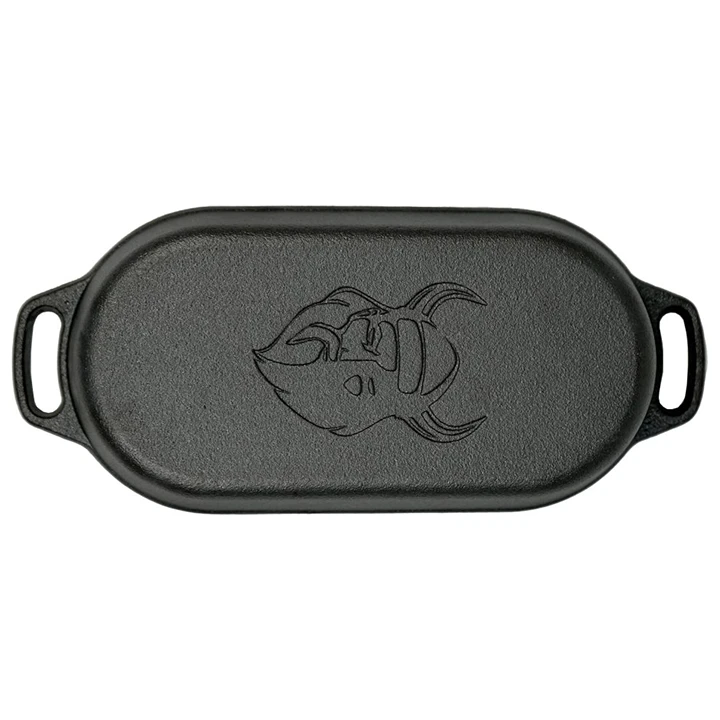 Valhal Outdoor Gietijzeren Dutch Oven Met Grill Deksel Ovaal 2 Liter 4 Valhal Outdoor Gietijzeren Dutch Oven Met Grill Deksel Ovaal 2 Liter - Afbeelding 2