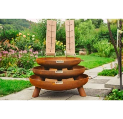 Finnwerk Vuurschaal Harri Rustiek 60 -Barbecue Gereedschap Winkel image 1472