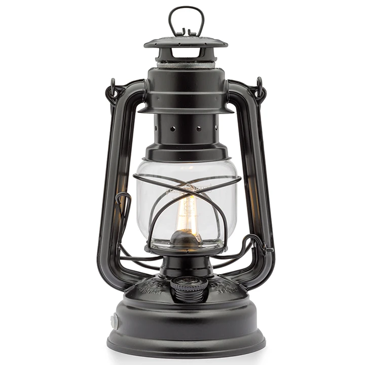 Original Feuerhand Stormlantaarn Mat Zwart LED 3 Original Feuerhand Stormlantaarn Mat Zwart LED