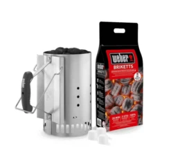 Barbecue Gereedschap Winkel 21 Weber Grote Brikettenstarter + GRATIS Weber Briketten + Aanmaakblokjes
