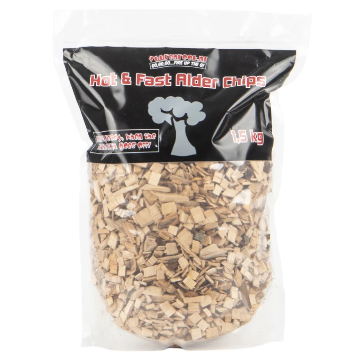Vuur&Rook Hot&Fast Alder Chips 1,5 Kg 3 Vuur&Rook Hot&Fast Alder Chips 1,5 Kg