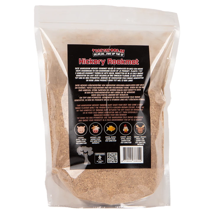 Vuur&Rook Rookmot Hickory 1,5 Kg 4 Vuur&Rook Rookmot Hickory 1,5 Kg - Afbeelding 2