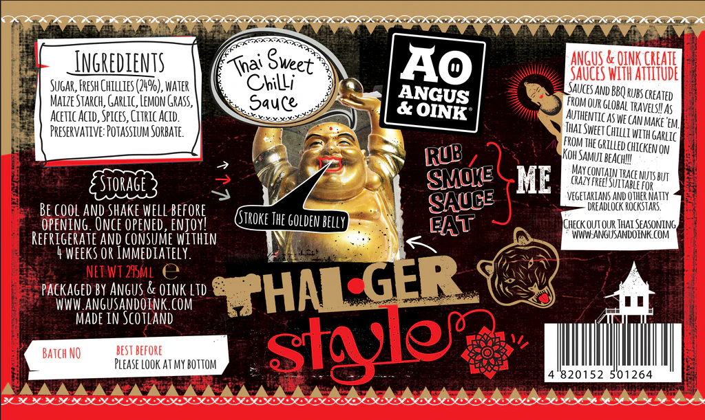 Angus&Oink Thai Ger Style Sweet Chili & Garlic Sauce 295 Ml 4 Angus&Oink Thai Ger Style Sweet Chili & Garlic Sauce 295 Ml - Afbeelding 2